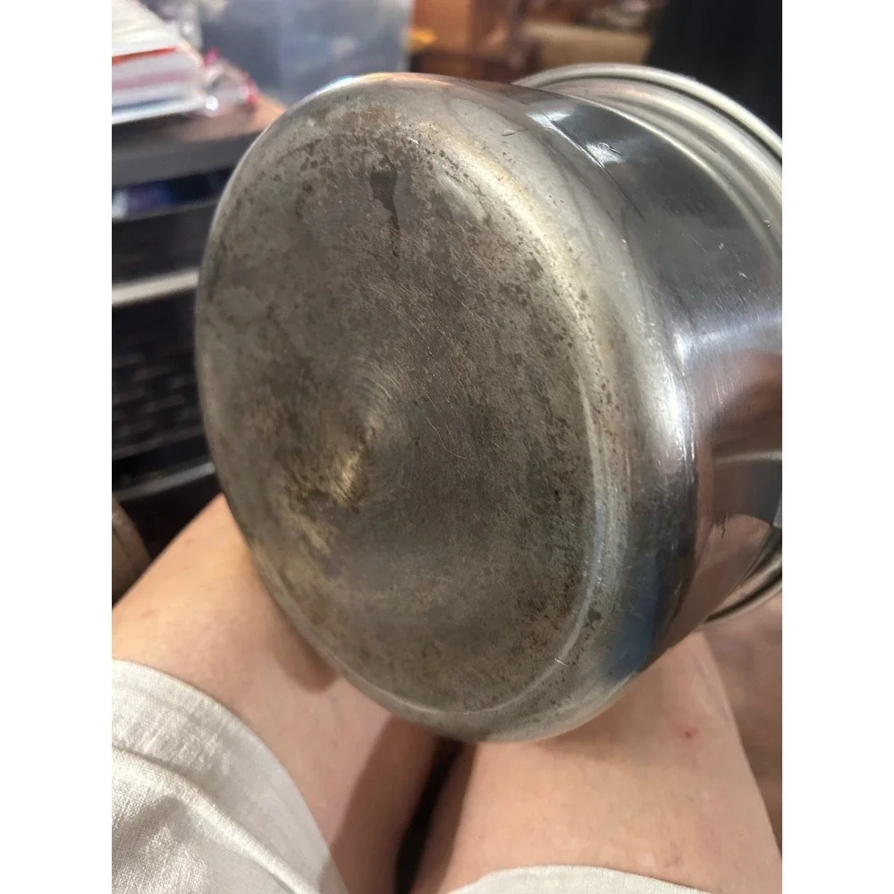 Saladmaster 18-8 Tri-Clad Stainless Steel Saucepan with Vapo Lid Vintage 7 Inch